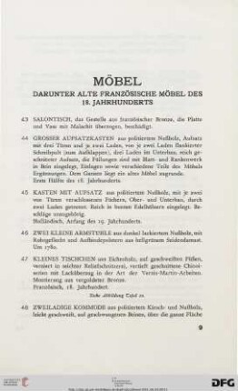 Möbel (Nr. 43-83)