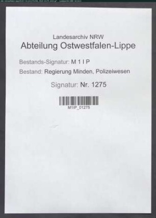 Dienstvorschriften, Tagebücher, Amtsblätter und Fachzeitschriften, Allgemeines