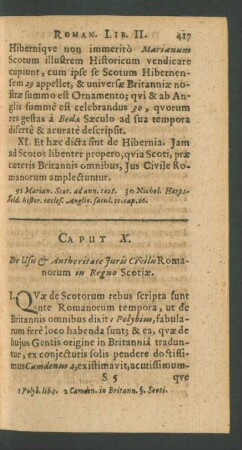 Caput X. De Usu et Authoritate Juris Civilis Romanorum in Regno Scotiae.