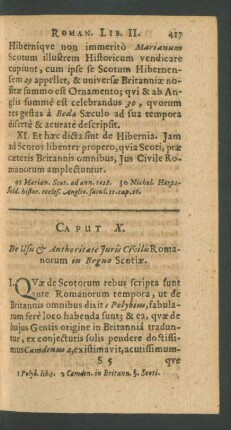 Caput X. De Usu et Authoritate Juris Civilis Romanorum in Regno Scotiae.