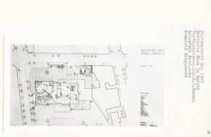Deutsches Haus (Diplomarbeit bei Karl Wilhelm Ochs), Madrid: Grundriss Erdgeschoss 1:200