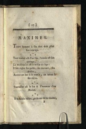 Maximes