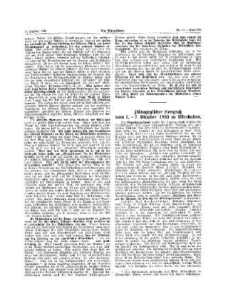 Pädagogischer Kongreß vom 5. - 7. Oktober 1930 zu Wiesbaden