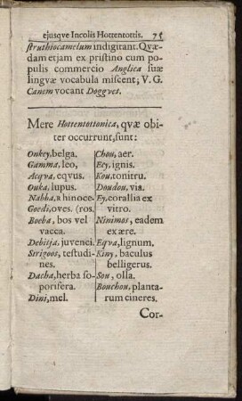 Mere Hottentottonica, quæ obiter occurrunt, sunt.