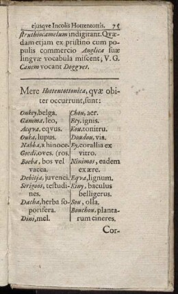 Mere Hottentottonica, quæ obiter occurrunt, sunt.