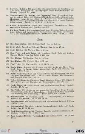 Zinn (Nr. 167-226)