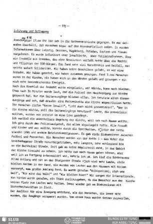 Zuführung und Befragung