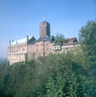 Eisenach. Wartburg. Talseite