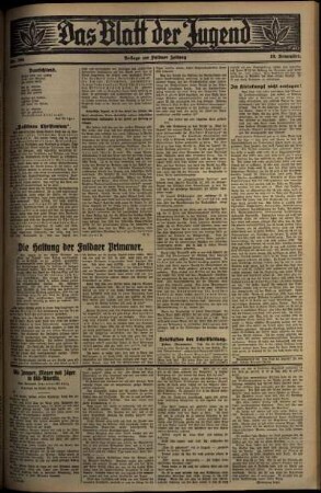 Zweite Ausgabe vom Mittwoch, den 19. November 1930.