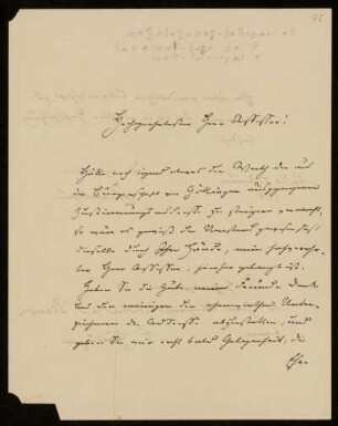 Brief von Unbekannt an Gottlieb Planck, Kassel, 7.1.1861
