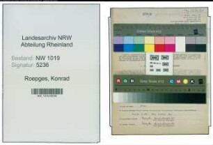 Entnazifizierung Konrad Roepges , geb. 14.08.1919 (Lehrer)