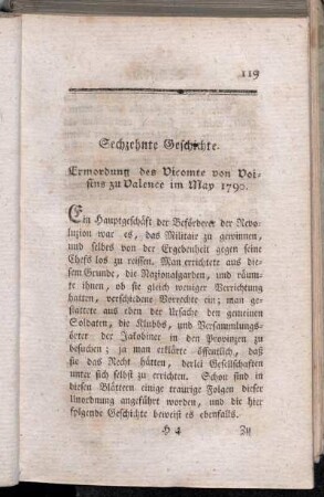 Sechzehnte Geschichte - Zwanzigste Geschichte