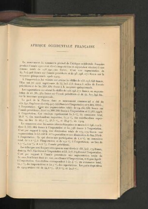 Afrique Occidentale Francaise.