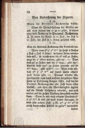 Von Ausrechnung der Figuren.