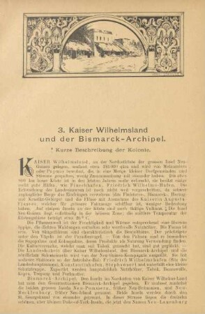 3. Kaiser Wilhelmsland und der Bismarck-Archipel
