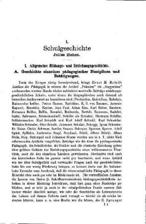 Schulgeschichte