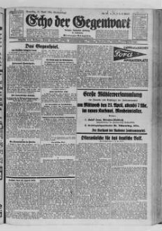 Echo der Gegenwart. 1848-1935