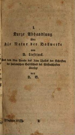 Magazin für Ingenieur und Artilleristen. 3. 1778