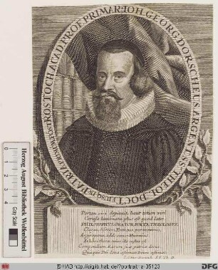 Bildnis Johann Georg Dorsch (lat. Dorscheus od. Dorschaeus)