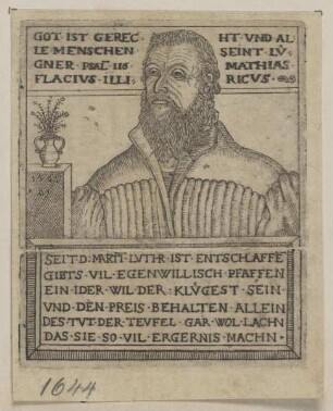 Bildnis des Mathias Flacivs Illiricvs
