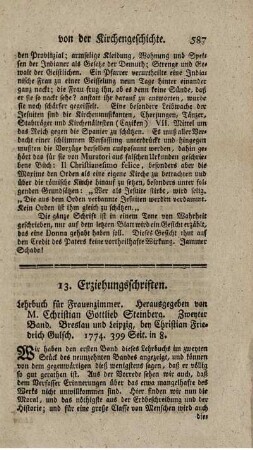 Lehrbuch für Frauenzimmer. Bd.2.