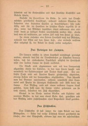 Das Tischdecken