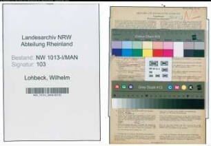 Entnazifizierung Wilhelm Lohbeck , geb. 01.03.1891 (Angestellter)