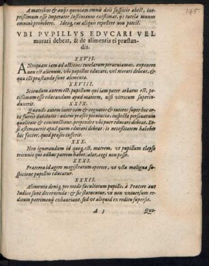 Ubi Pupillus Educari Vel morari debeat, & de alimentis ei praestandis.