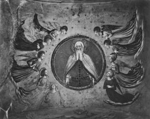 Freskenzyklus — Altarraum — Gottvater umgeben von einem Engelskranz