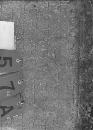 Grabstein 57 (Index: 100008842) Zustand: leicht verwittert Maße HxBxT: 92x60x10 cm Besonderheit: Doppelgrab (für Eheleute?): Grabstein 57A