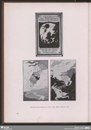 Buchillustrationen zu "Jean Paul. Des Luftschiffers Giannozzo Seebuch. Almanach für Matrosen wie sie sein sollten"