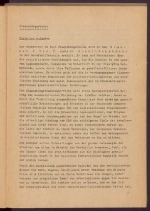 Staatsbürgerkunde
