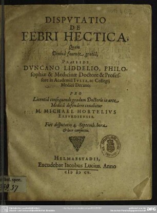 Disp. de febri hetica