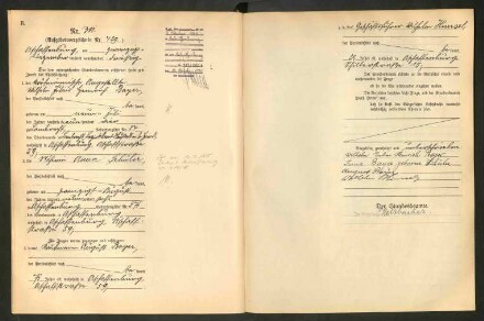 Standesamtsbuch der Stadt Aschaffenburg: Eheschließungen 252/1930 - 130/1931
