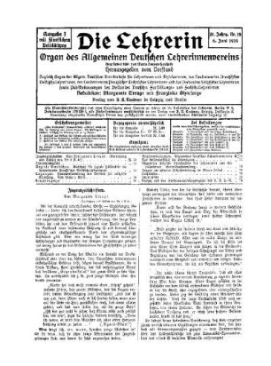 Jugendzeitschriften : (Fortsetzung und Schluß von Nr.9 S.67)