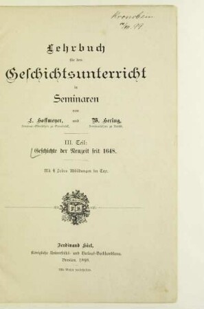 Teil 3: Geschichte der Neuzeit seit 1648