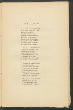 Dios lo quiere : [Poesía]