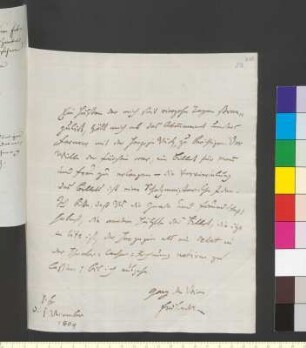 Brief von Einsiedel-Scharfenstein, Friedrich Hildebrand von an Goethe, Johann Wolfgang von