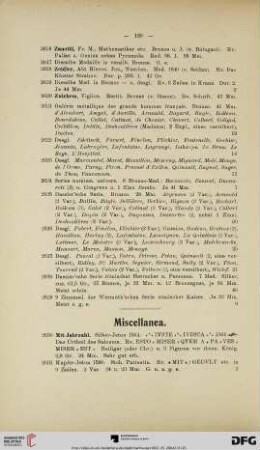 Miscellanea (Nr. 2630-2688)