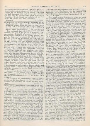 401-407 [Rezension] Sauer, Hermann, Abendländische Entscheidung