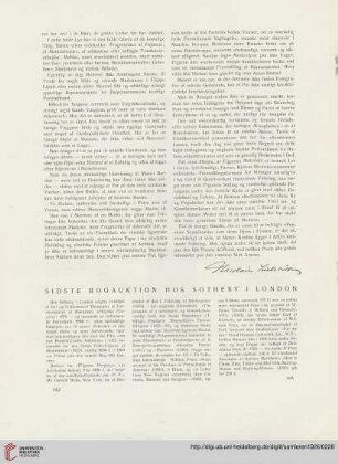 3: Sidste Bogauktion hos Sotheby i London