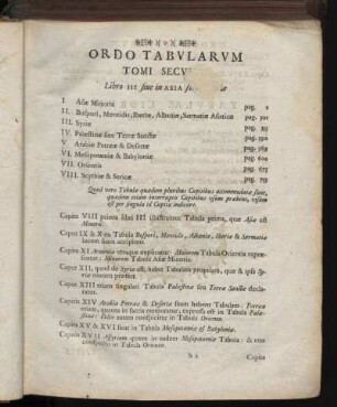 Ordo Tabularum Tomi Secundum