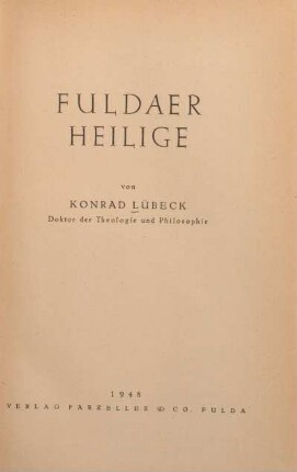 Fuldaer Heilige