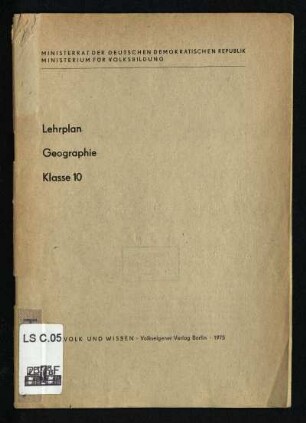 1975: Klasse 10