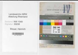 Entnazifizierung Heinrich Breuer , geb. 01.08.1901 (Maurer)