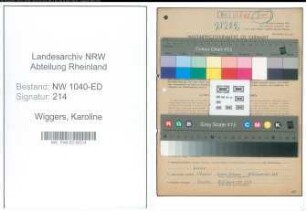 Entnazifizierung Karoline Wiggers , geb. 06.04.1893 (Lehrerin)