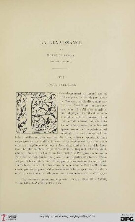 3. Pér. 1.1889: La Renaissance au Musée de Berlin, 7, L'école ombrienne