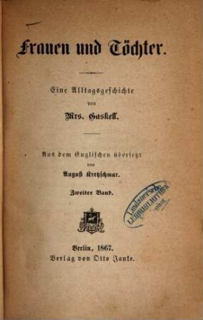 Frauen und Töchter : eine Alltagsgeschichte, 2. Band
