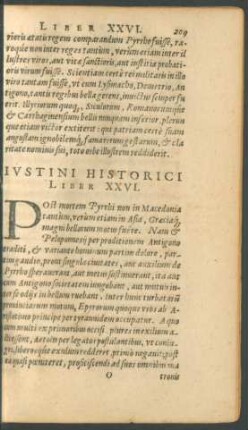 Iustini Historici Liber XXVI.
