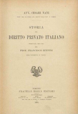 Storia del diritto privato italiano